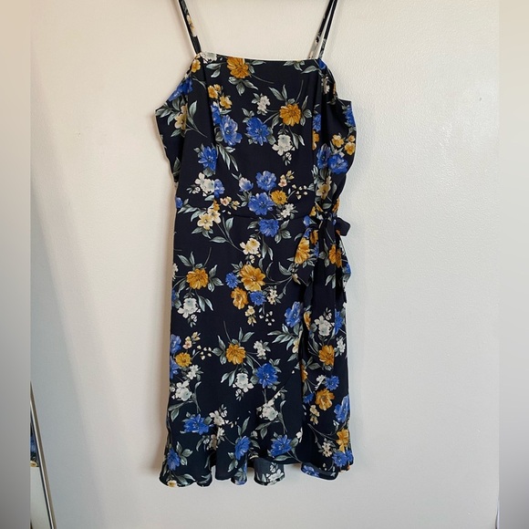 Xhilaration Black Floral Mini Summer Dress size Large NWOT - Picture 3 of 9